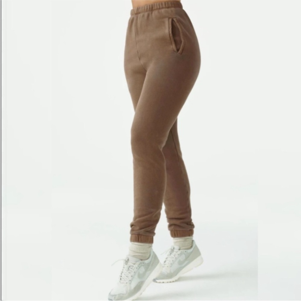 Joah Brown EMPIRE JOGGER in COCOA FRENCH TERRY cotton size XS/Small - Picture 4 of 12